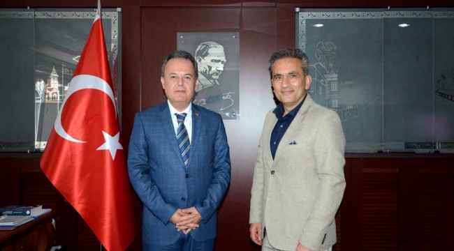  Başkan Kaymaz, Kaymakam Karacan'ı Ziyaret Etti
