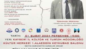 Kayseri'de Deprem Farkındalığı Paneli düzenleniyor
