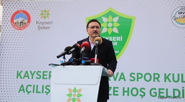 Kayseri Şeker ERVA Spor Kulübü törenle açıldı.