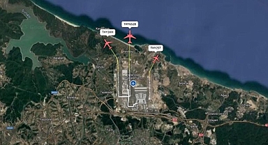 Üçlü pist uygulamasıyla bir saatte 81 uçak havalandı