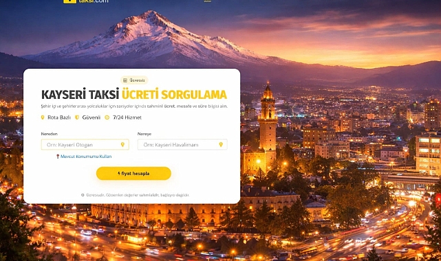 Kayseri'de Taksi Hizmetlerinde Yeni Dönem: Kayseri38Taksi.com ile Güvenli, Planlı ve Dijital Ulaşım