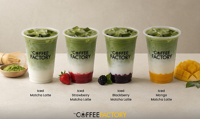 Coffee Factory yaz menüsünde ferahlatan matcha serisi