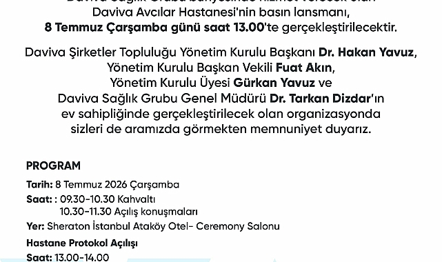 DAVIVA AVCILAR HASTANESİ AÇILIYOR