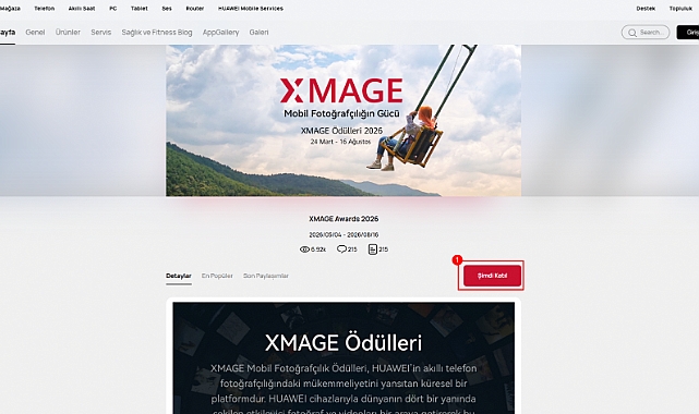 HUAWEI XMAGE Mobil Fotoğrafçılık Yarışması`nda Büyük Ödül İçin Son 1 Ay