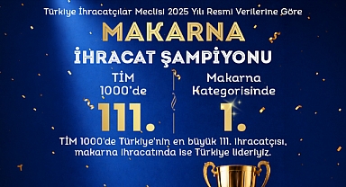 MUTLU MAKARNA TİM 1000’DE TÜRKİYE’NİN MAKARNA İHRACAT LİDERİ OLDU