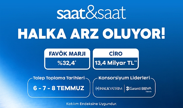 Saat ve Saat Sanayi ve Ticaret A.Ş. halka arzında talep toplama dönemi başlıyor