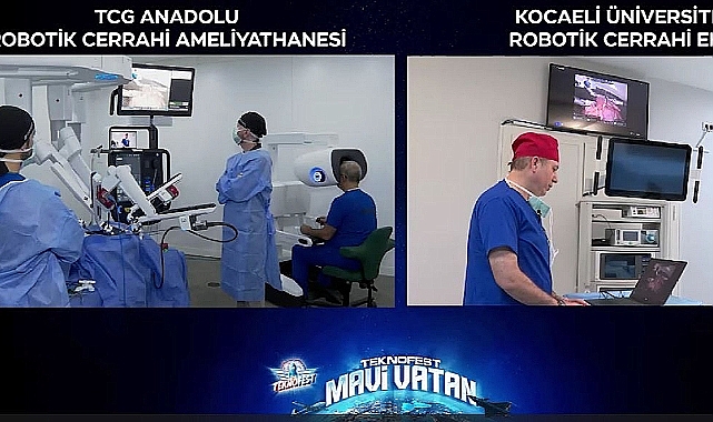 TEKNOFEST MAVİ VATAN'DA TARİHİ DENEME: TCG ANADOLU'DA 5G DESTEKLİ ROBOTİK CERRAHİ